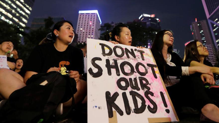 Protesta en Hong Kong la propuesta de ley de extradición.