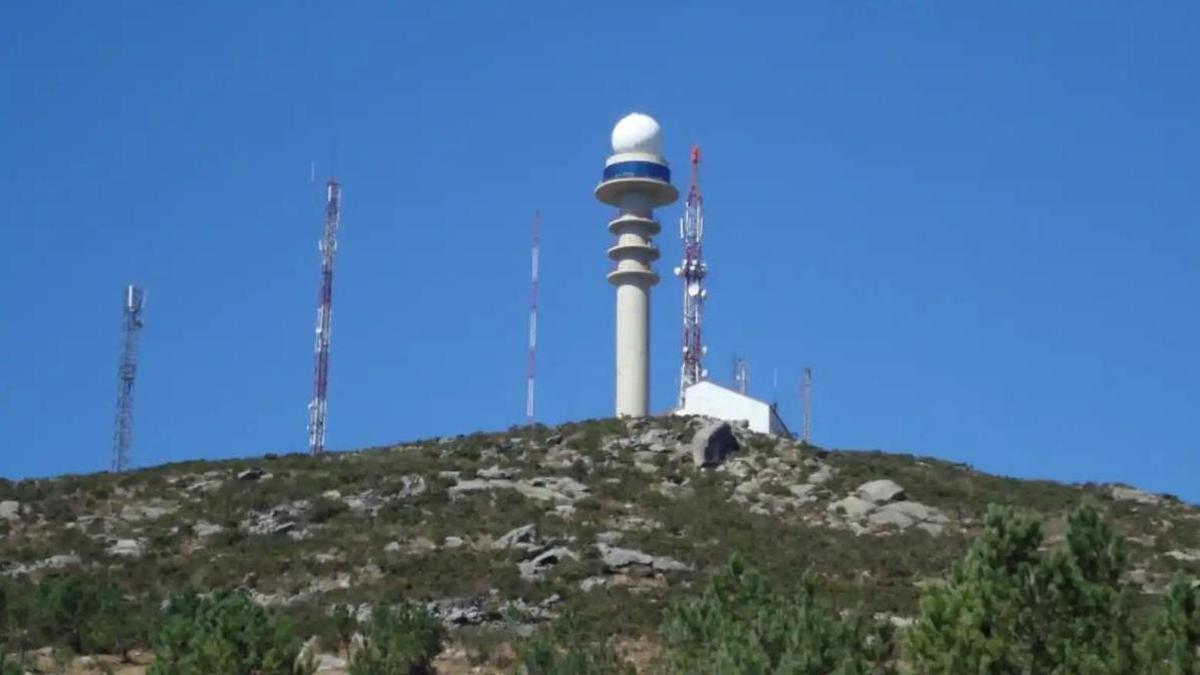 Radar meteorolóxico de MeteoGalicia, instalado en Cuntis.