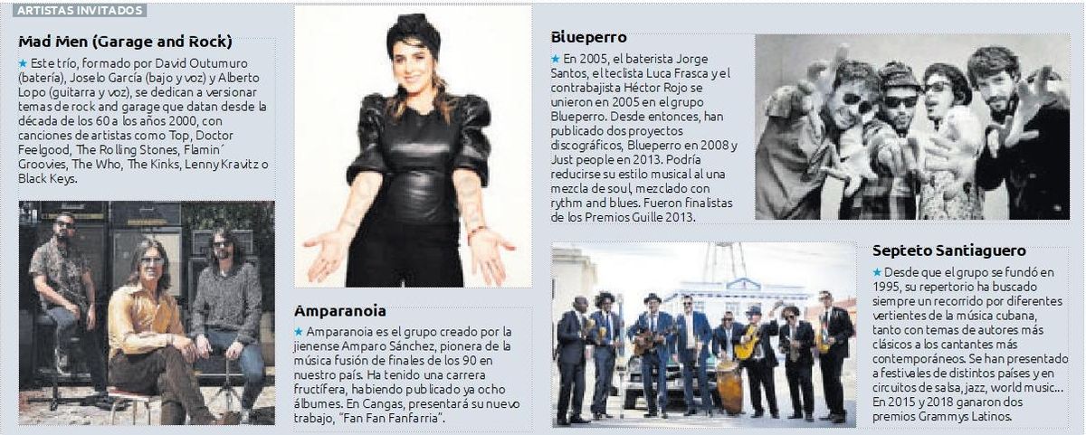 Los artistas invitados este año para los conciertos en Ojea.