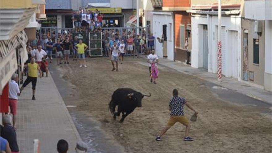 La víctima, instantes antes de la cogida.