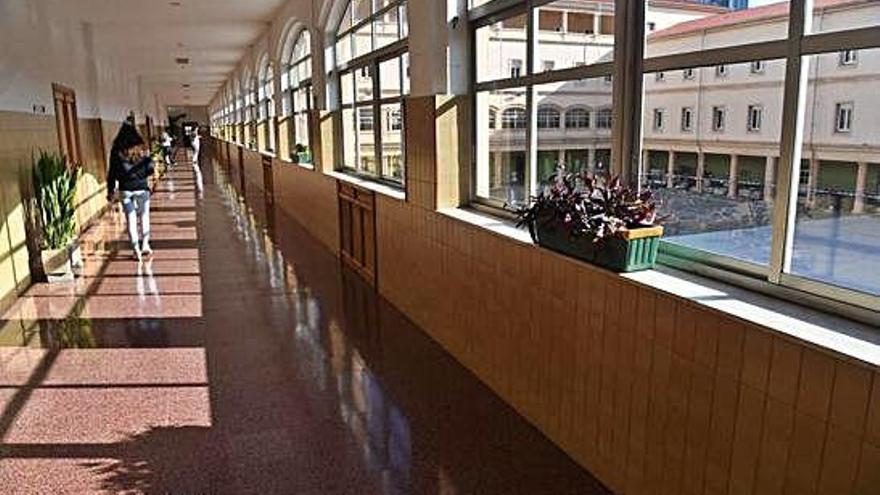 Interior del instituto Calvo Sotelo de A Coruña.