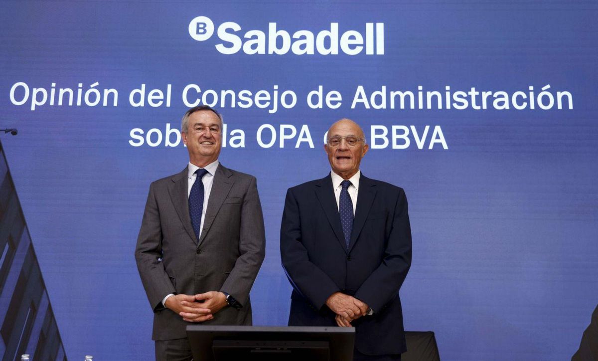 El consell del Sabadell rebutja l’opa perquè "infravalora" el seu banc