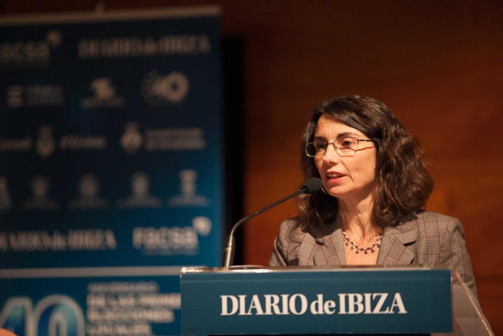 Cristina Martín, directora de Diario de Ibiza, durante la apertura del evento