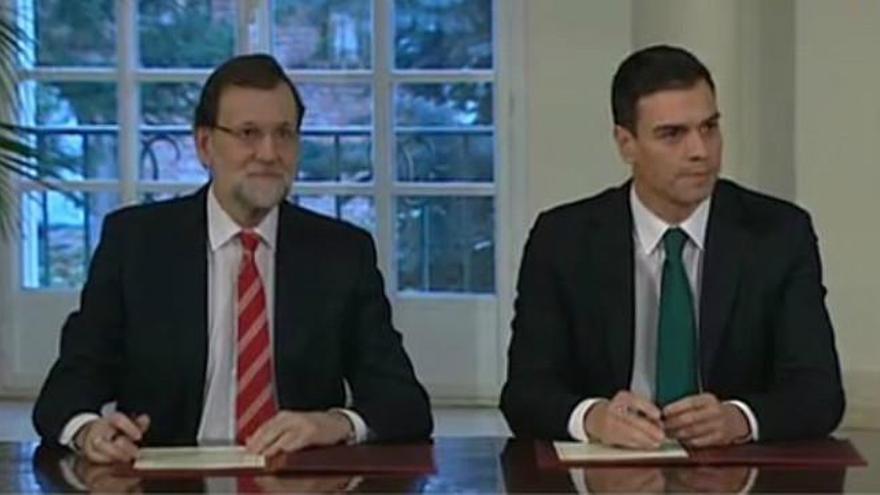 Rajoy se reúne con Sánchez y Rivera