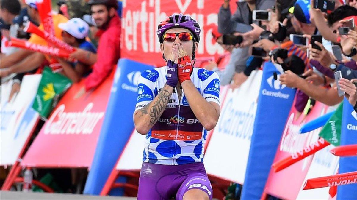 Madrazo celebra el primer triunfo español en La Vuelta 2019