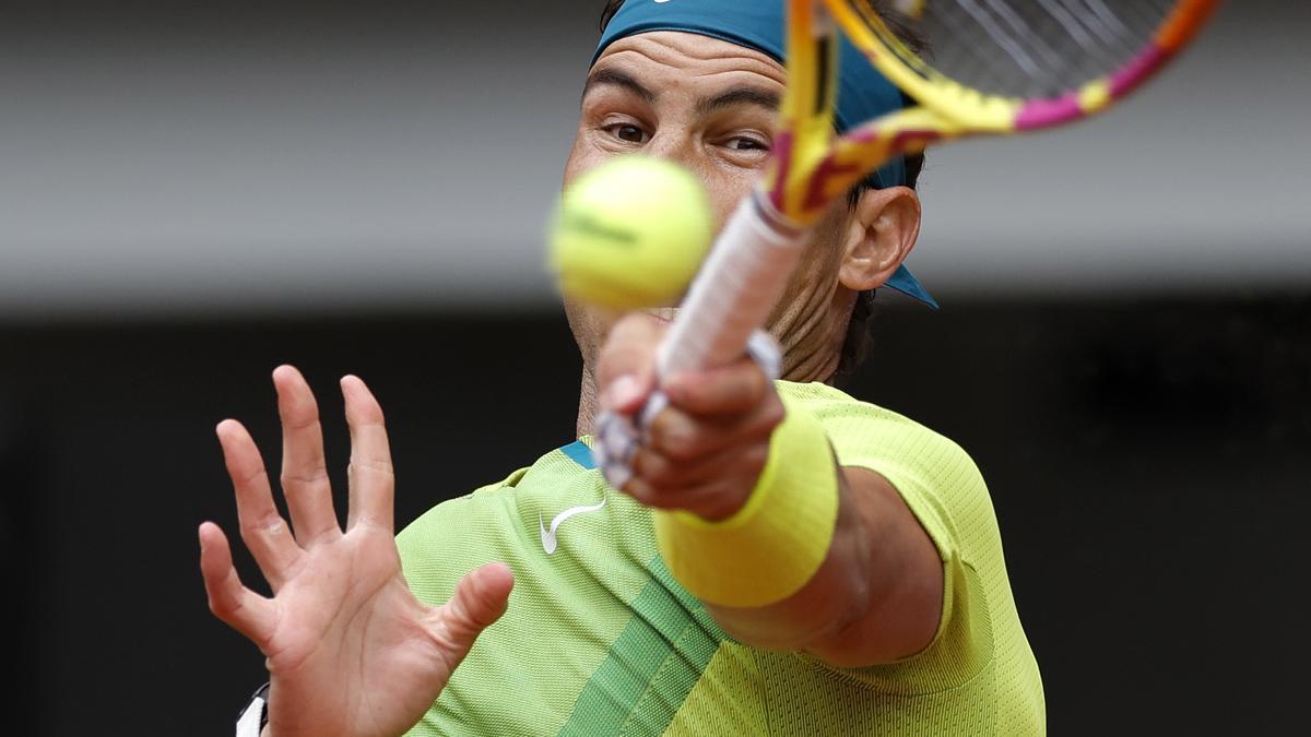 Rafa Nadal en el torneo de Roland Garros