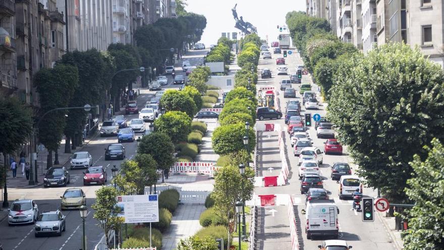 Obras en la Gran Vía de Vigo. // Ricardo Grobas