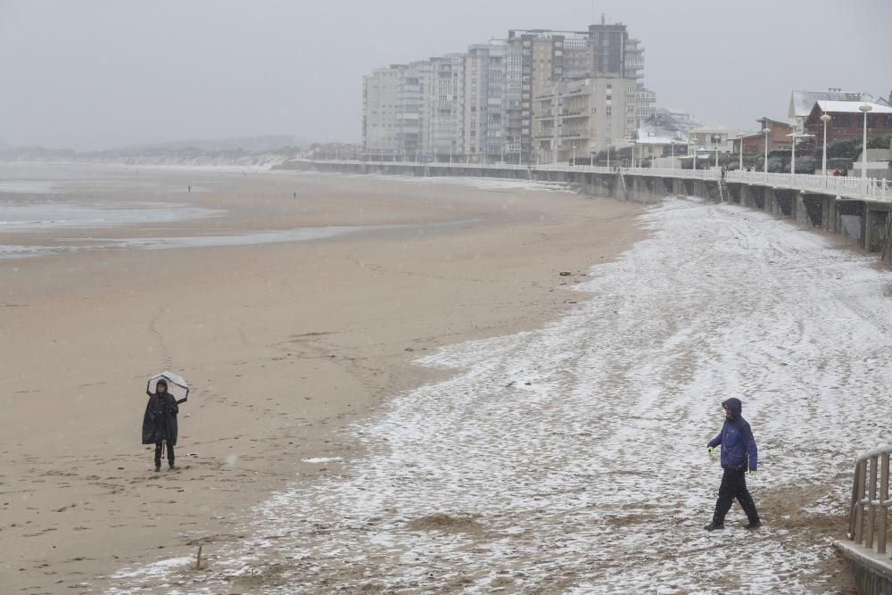 La nevada en la comarca de Avilés