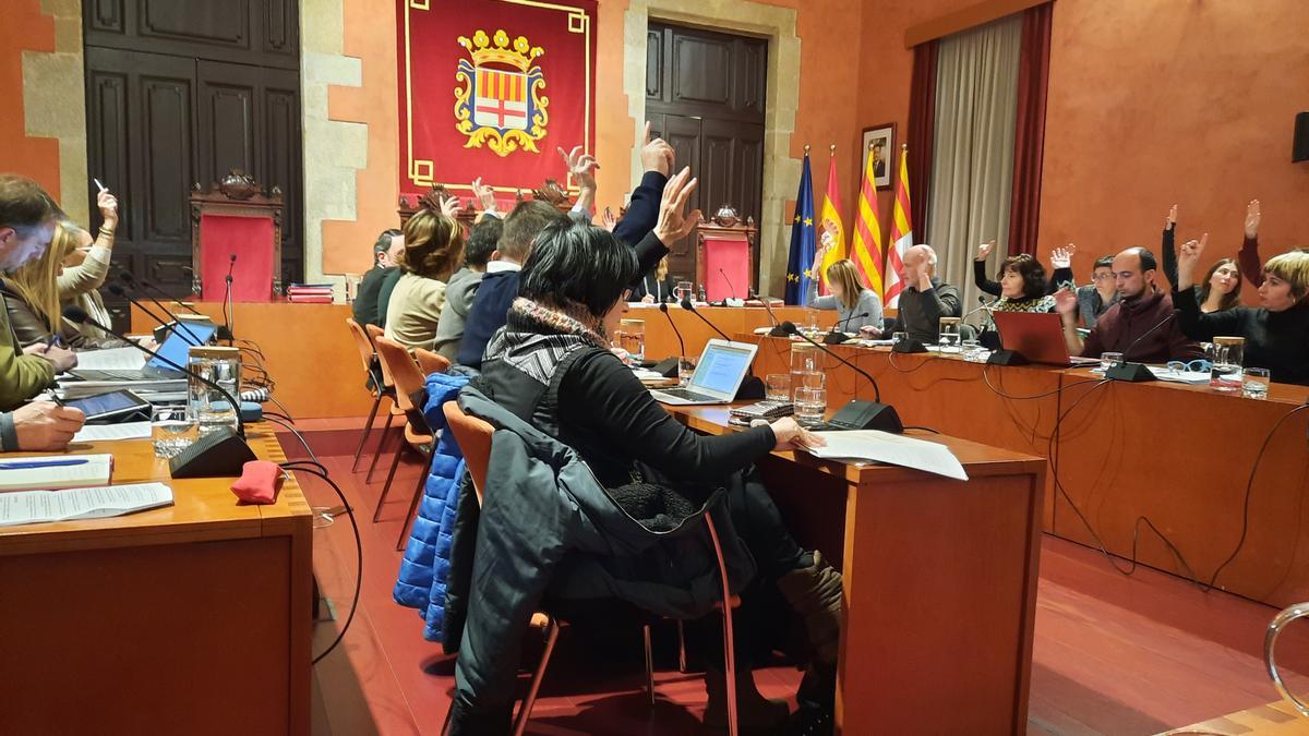 Votació al ple de l’Ajuntament de Manresa