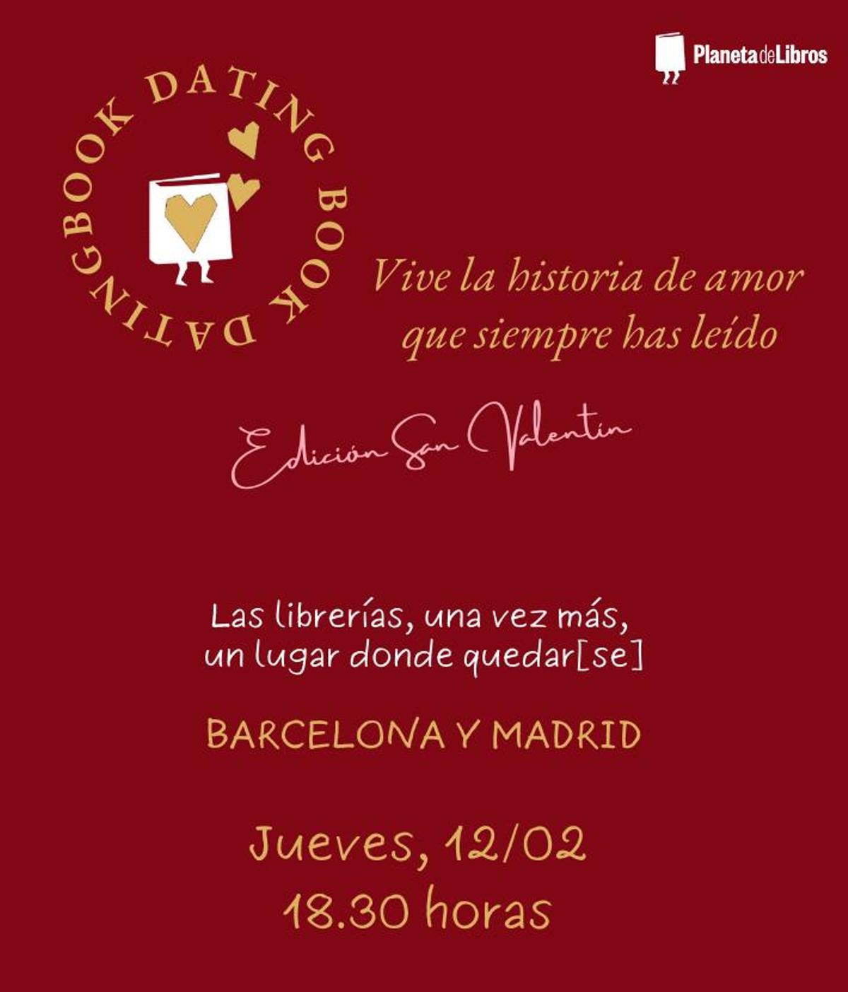 Cartel del encuentro de citas rápidas centrada centradas en los libros