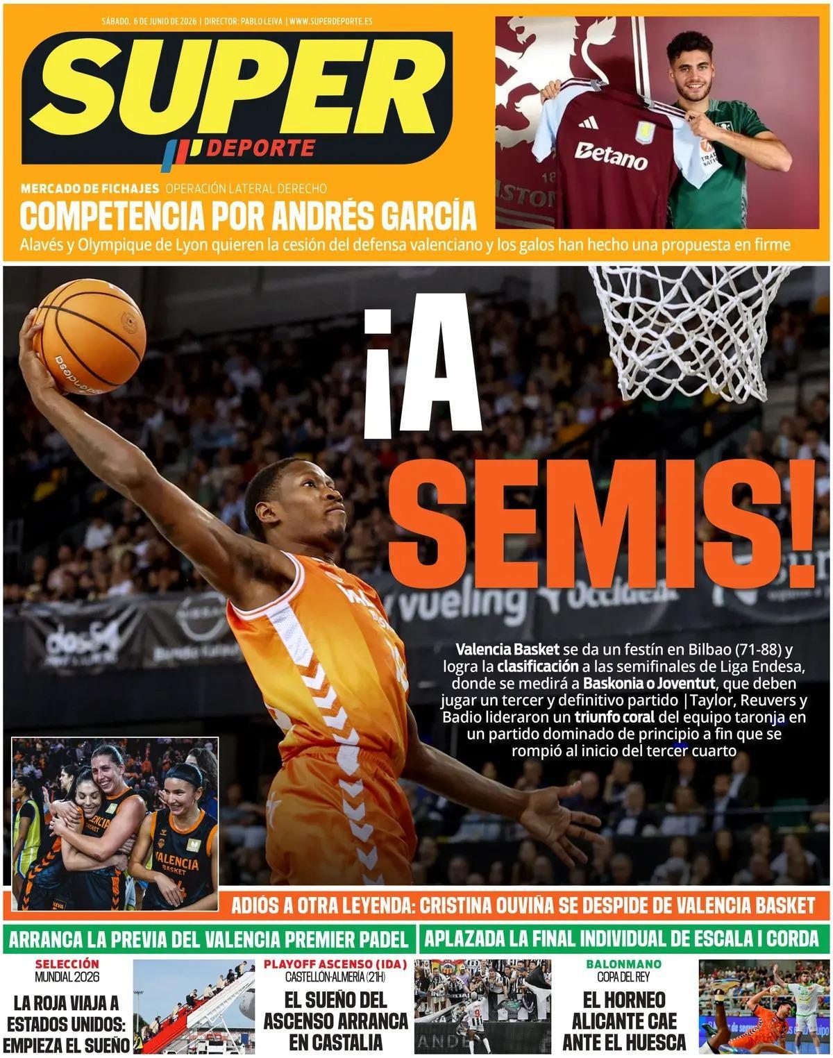 Estas son las portadas de la prensa deportiva de hoy