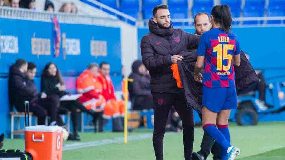 Leila es baja en el Barcelona femenino