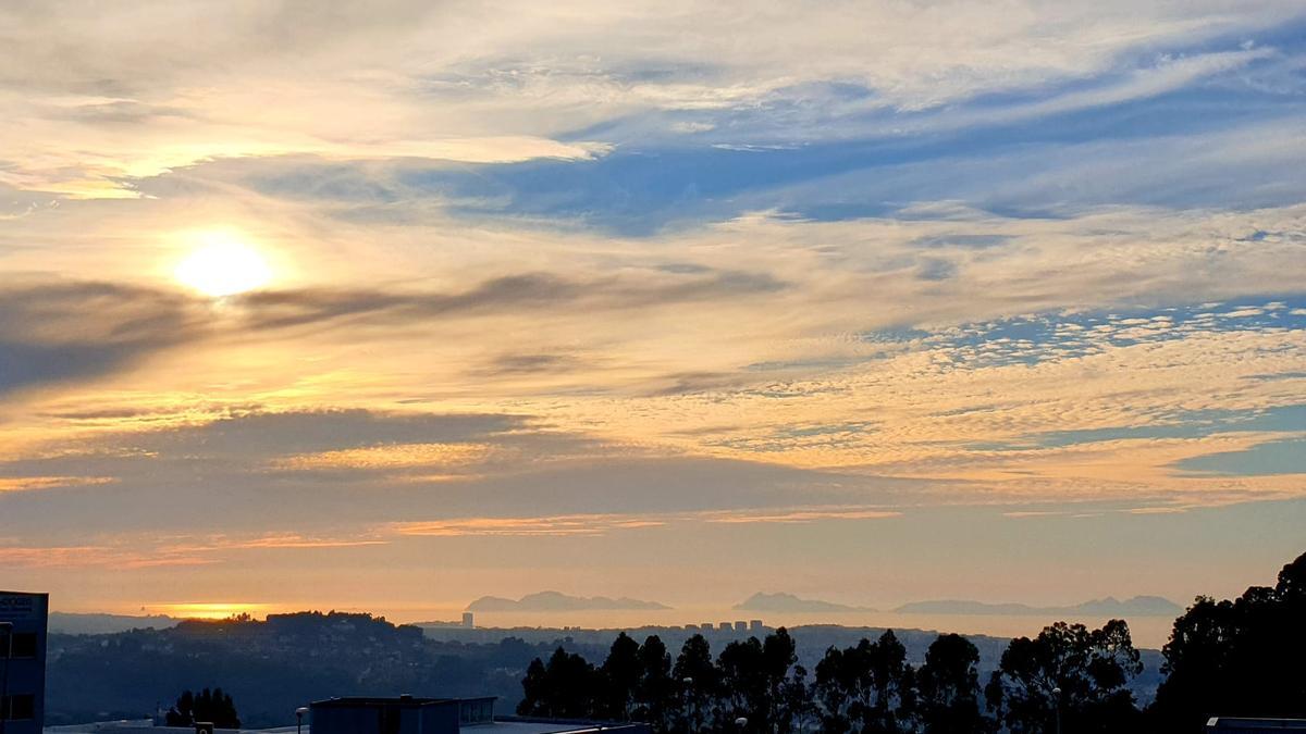 Atardecer cambiante desde el Meixoeiro.