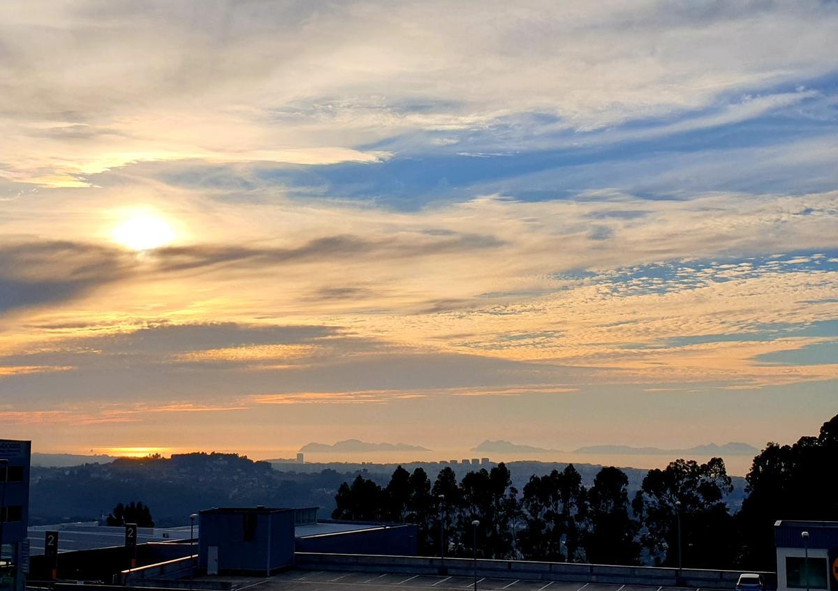 Atardecer cambiante desde el Meixoeiro.