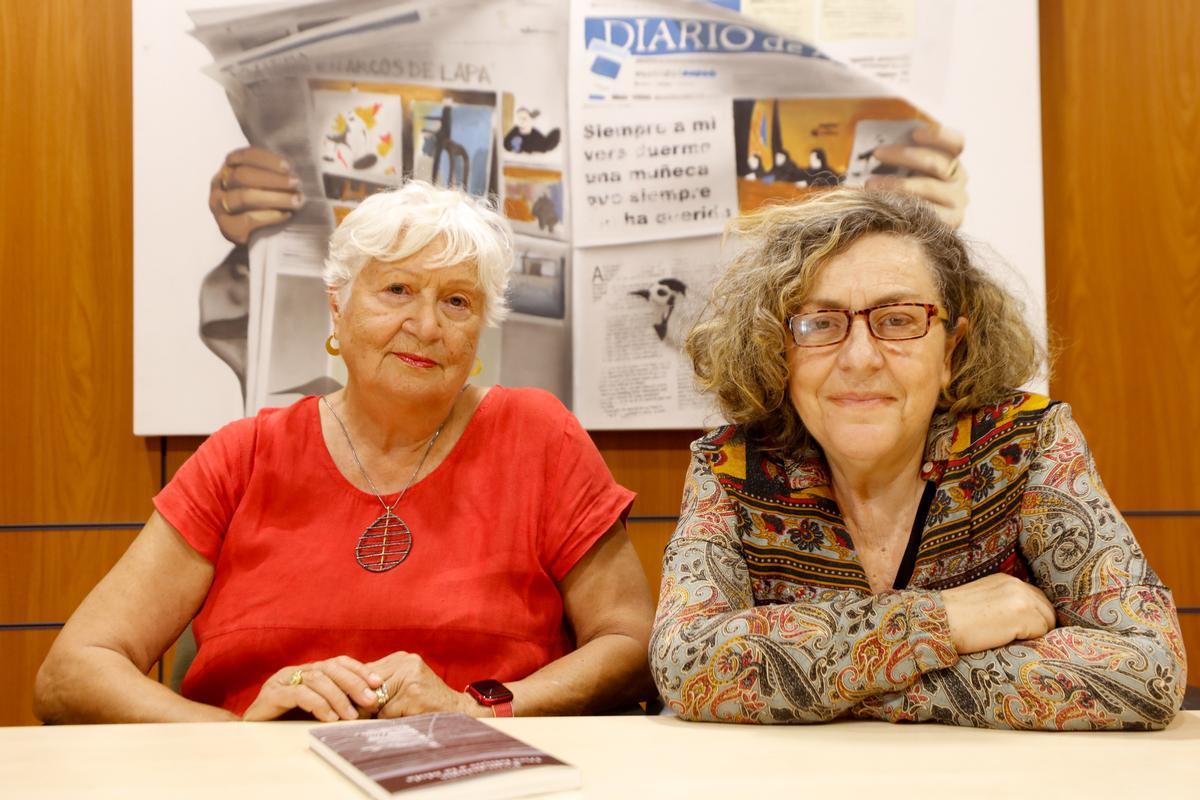 Neus Riera y Neus Escandell, ayer, en la sede de Diario de Ibiza.