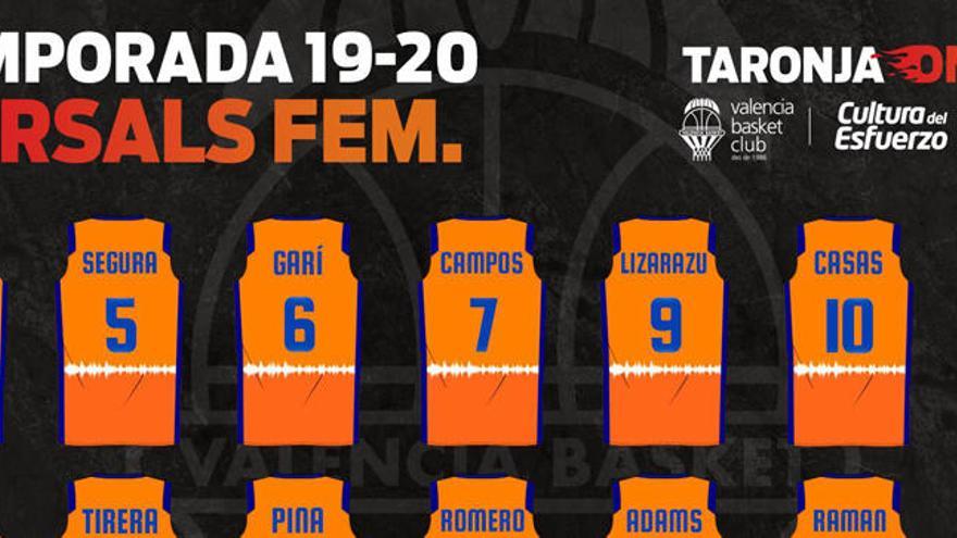 Dorsales del Valencia Basket