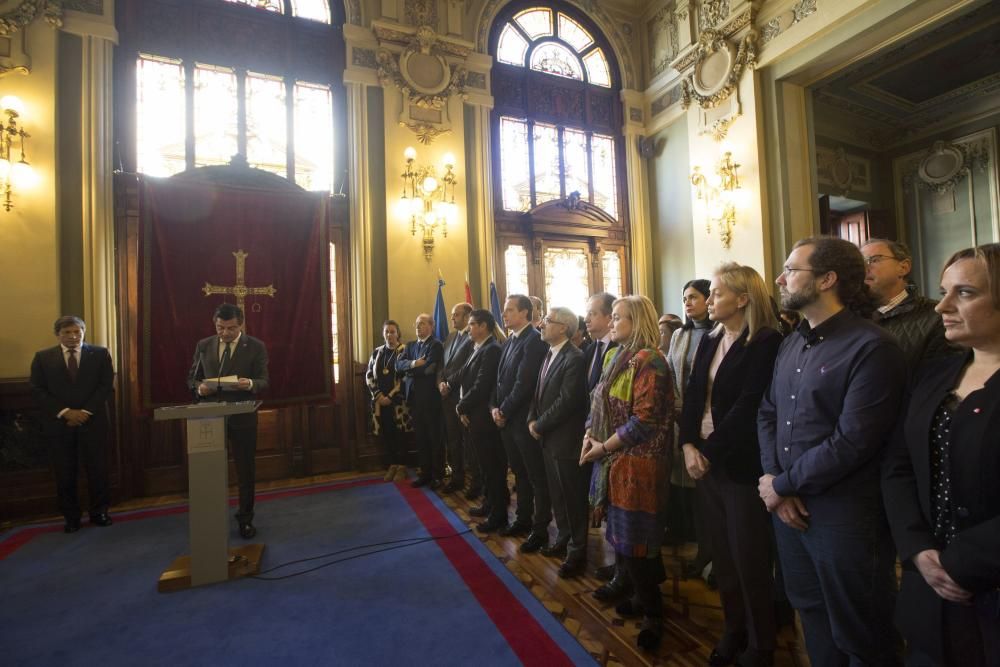 Acto institucional del Día de la Constitución en la Junta General del Principado de Asturias