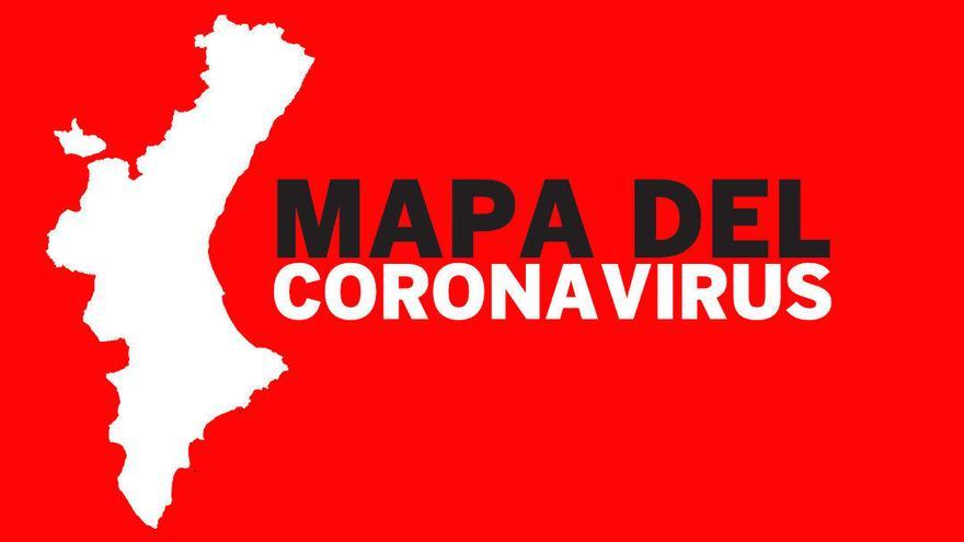 Zonas de contagios de coronavirus en la Comunitat Valenciana.