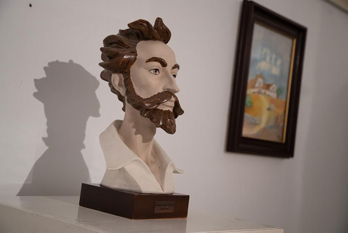 Carving of Don Quixote, in the museum