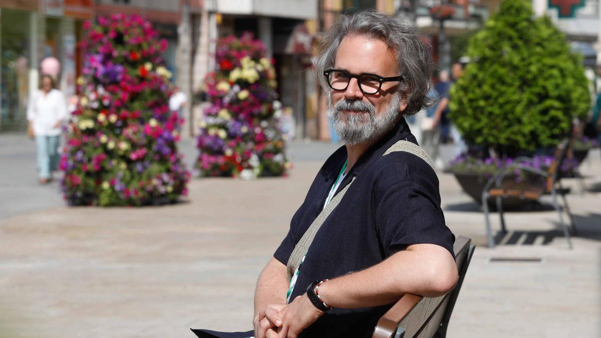 Espen Auken, ayer, en la plaza de España.