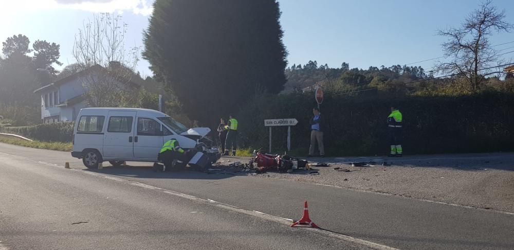 Accidente en Oviedo: Fallece un motorista en Santa Marina de Piedramuelle