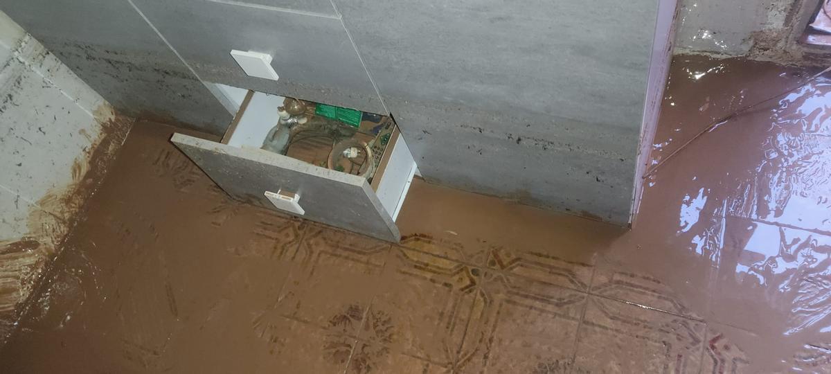 Así quedó la casa de Mari Cruz.