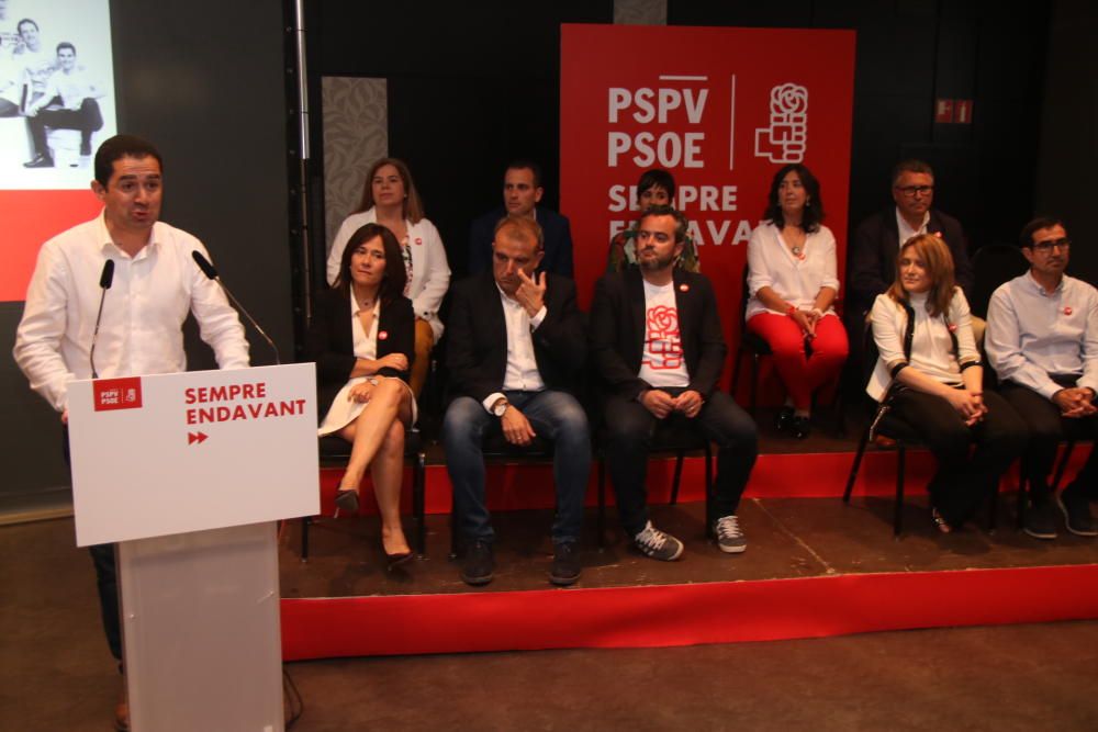 Presentación de la candidatura del PSOE en Alcoy.