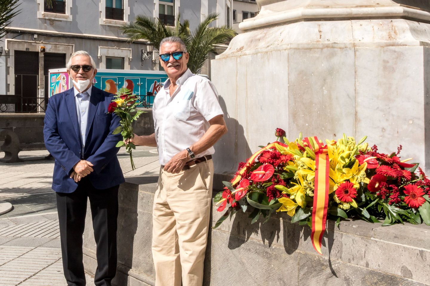 Ofrenda floral a Cristóbal Colón 2021