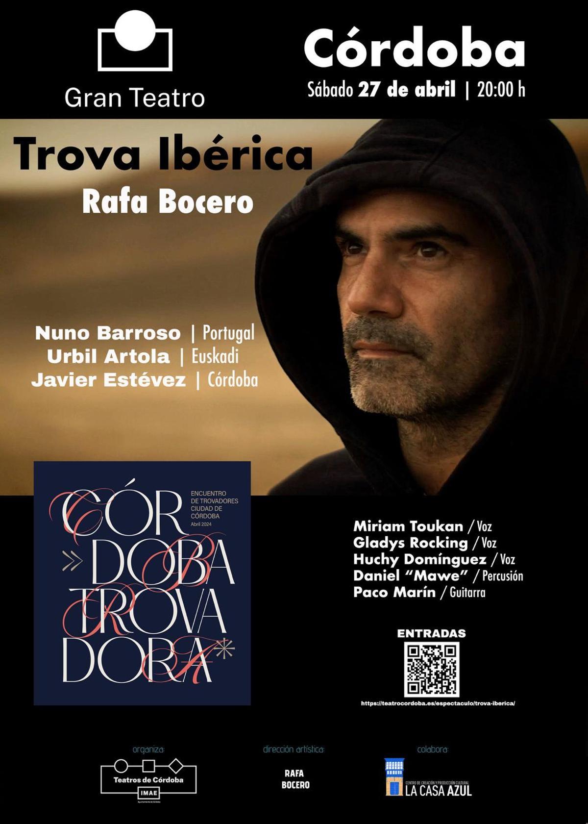 Cartel del concierto de la Trova Ibérica en Córdoba.