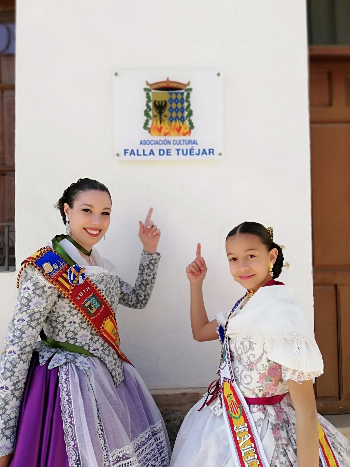 Falleras mayores de Tuéjar en 2019