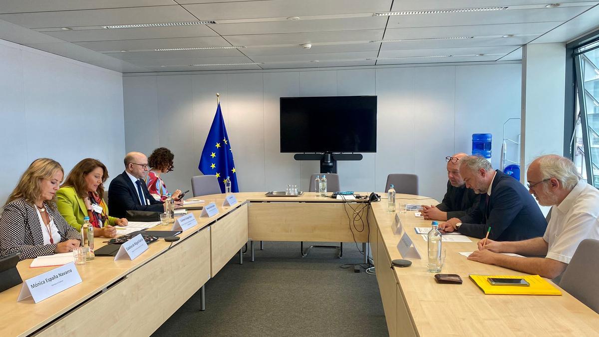 Reunión del equipo del Comisario Europeo de Agricultura y Desarrollo Rural  en Bruselas.