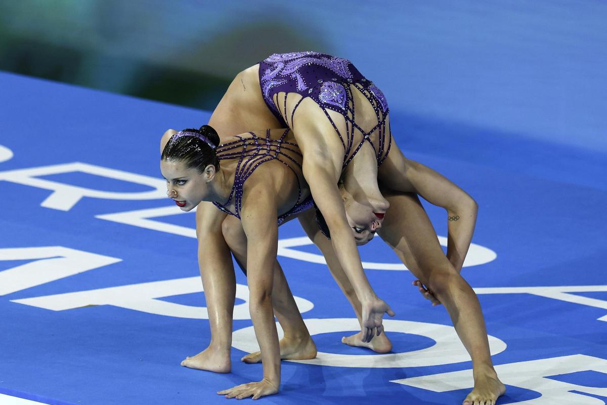 Lilou Lluis e Iris Tio, en el inicio de su ejercicio