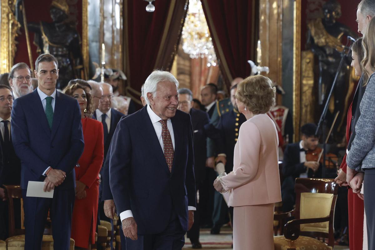 Acto en el Palacio Real por los 50 años de Monarquía. Acto en el Palacio Real por los 50 años de Monarquía.