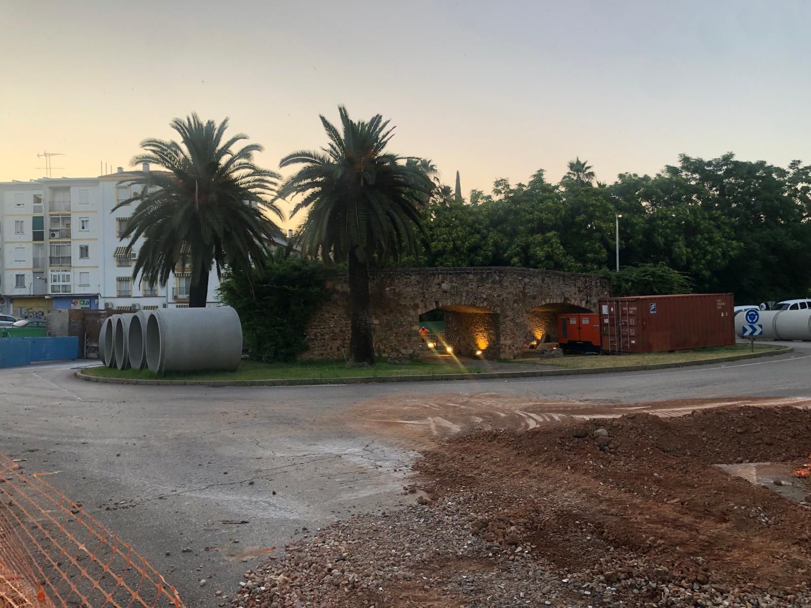 Así avanzan las obras en el puente de San Francisco de Cáceres
