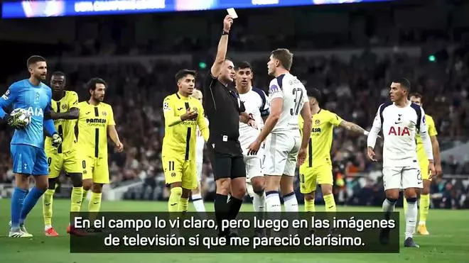 Marcelino: "La roja a Van de Ven es de juzgado de guardia"