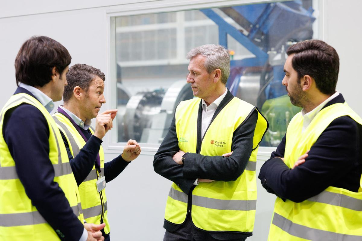 Rueda defiende el impulso a la energía eólica desde la planta de Siemens Gamesa en Sigüeiro Rueda defiende el impulso a la energía eólica desde la planta de Siemens Gamesa en Sigüeiro