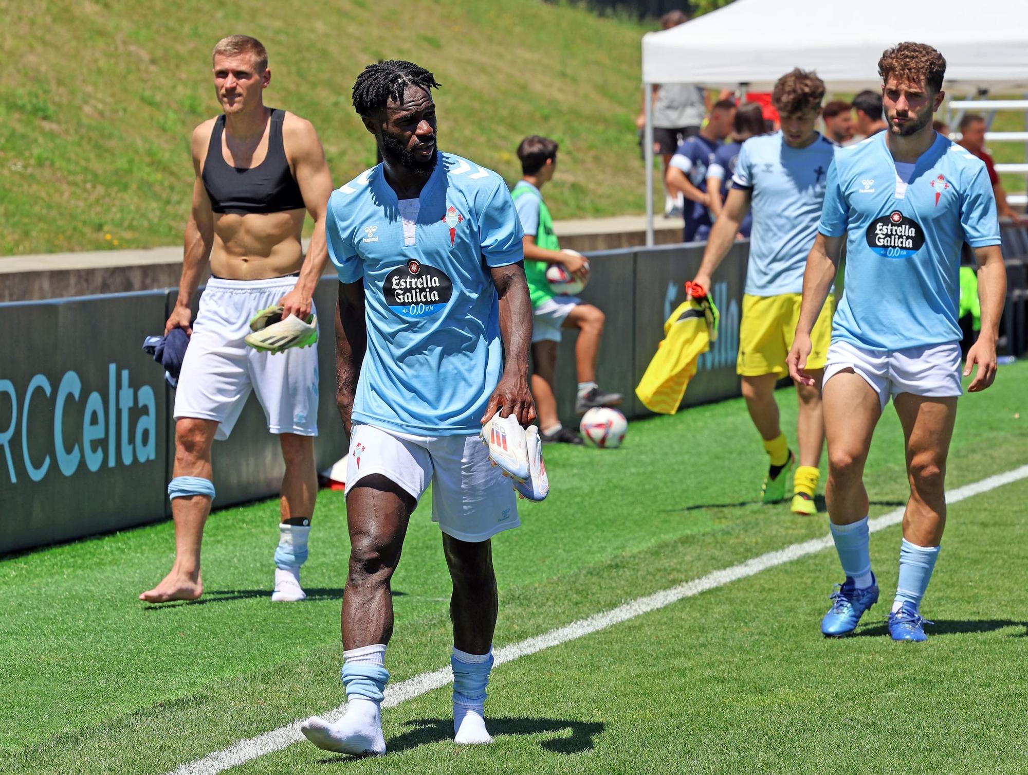 Las imágenes del amistoso Celta 2 - 1 Sporting de Gijón, en Afouteza