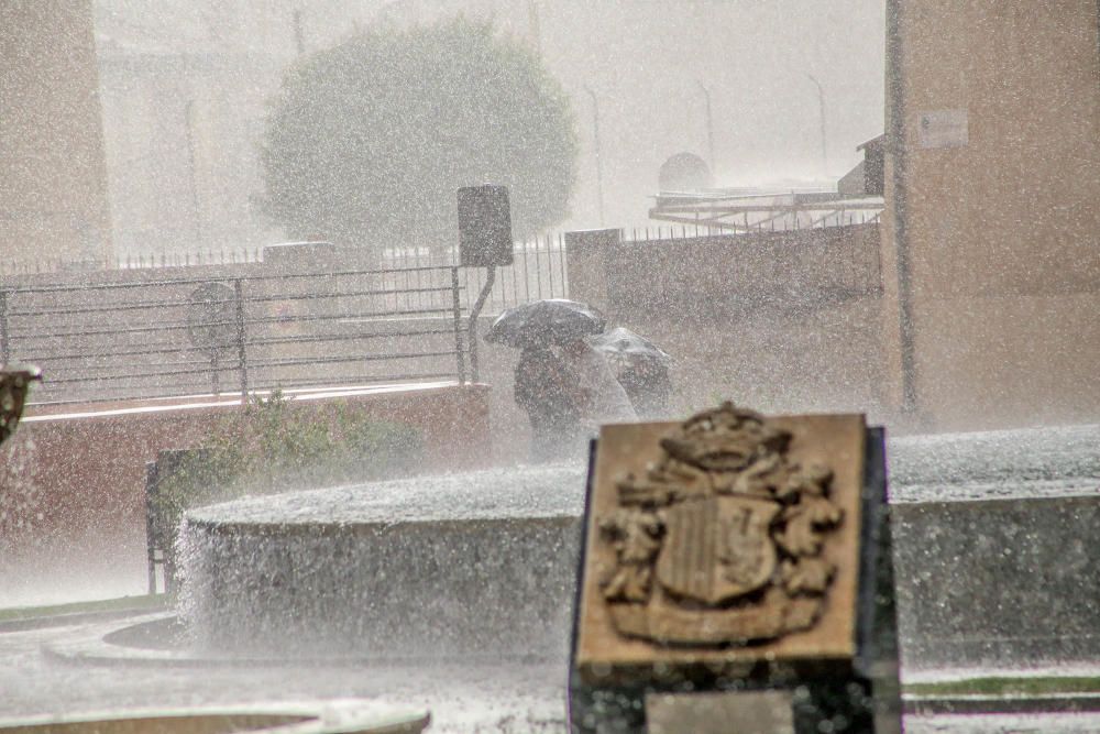 Tromba de agua en Orihuela