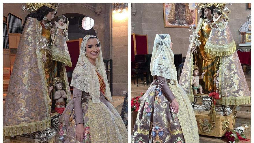 La "Terreta" de la Virgen y la "Terreta" de la fallera mayor de València se unen en el Besamanos