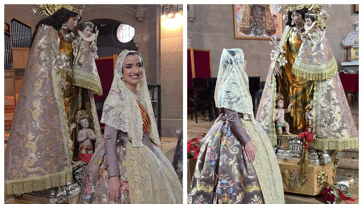La "Terreta" de la Virgen y la "Terreta" de la fallera mayor de València se unen en el Besamanos