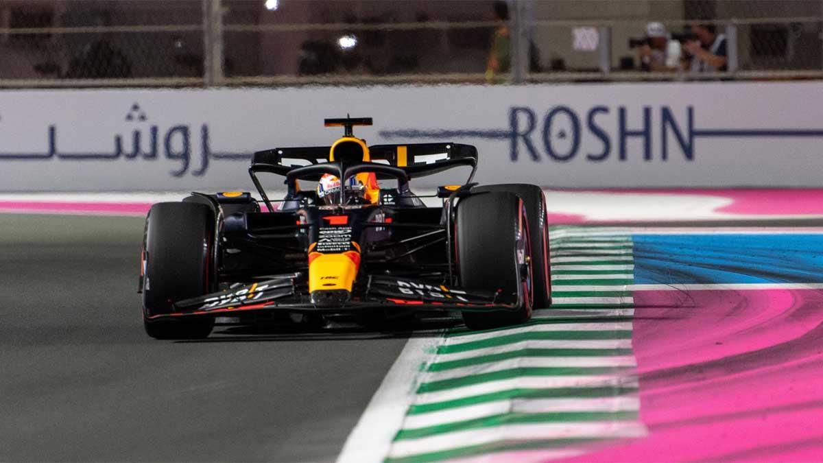 Max Verstappen, con el Red Bull