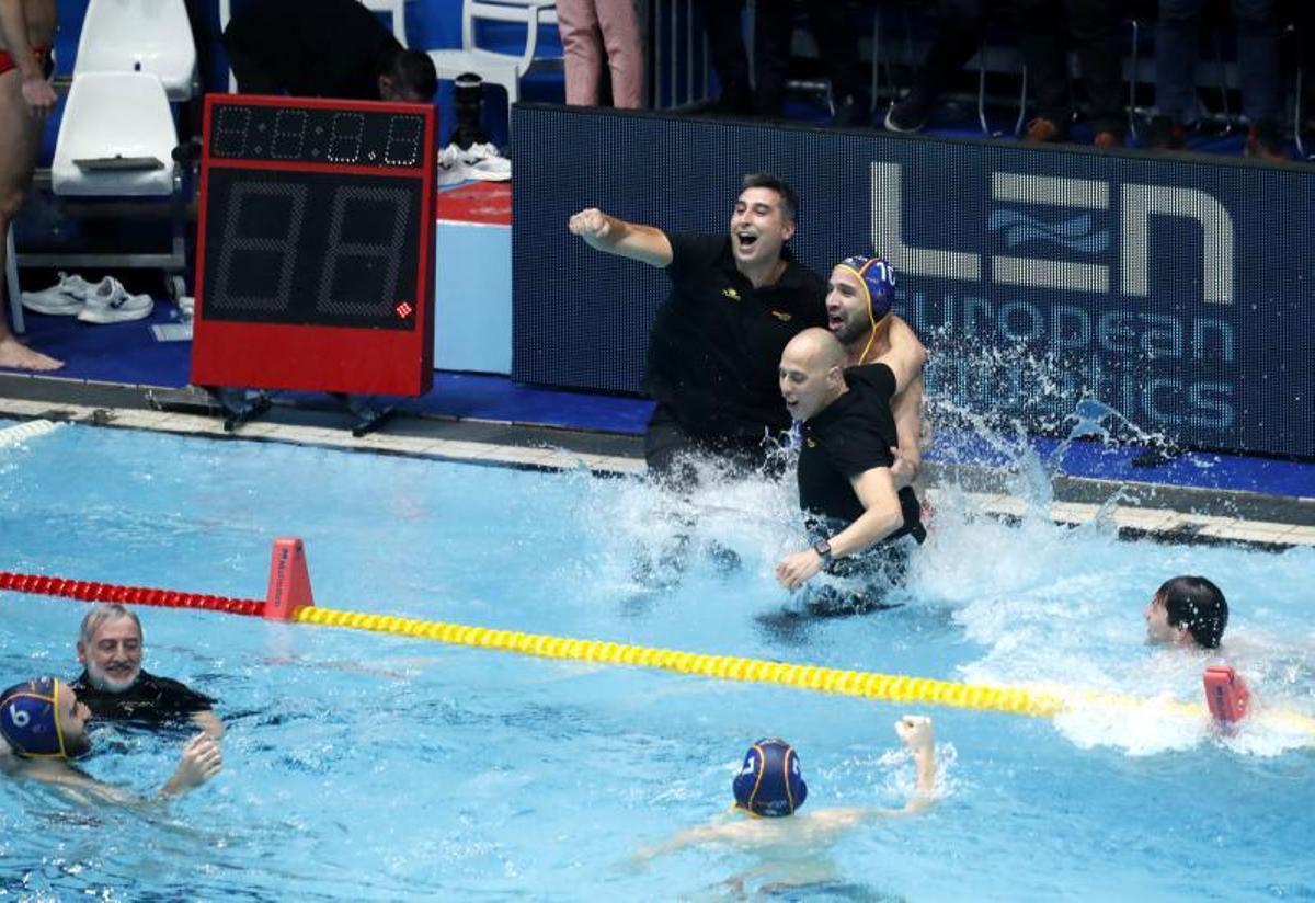 España gana a Croacia en el Europeo de Waterpolo