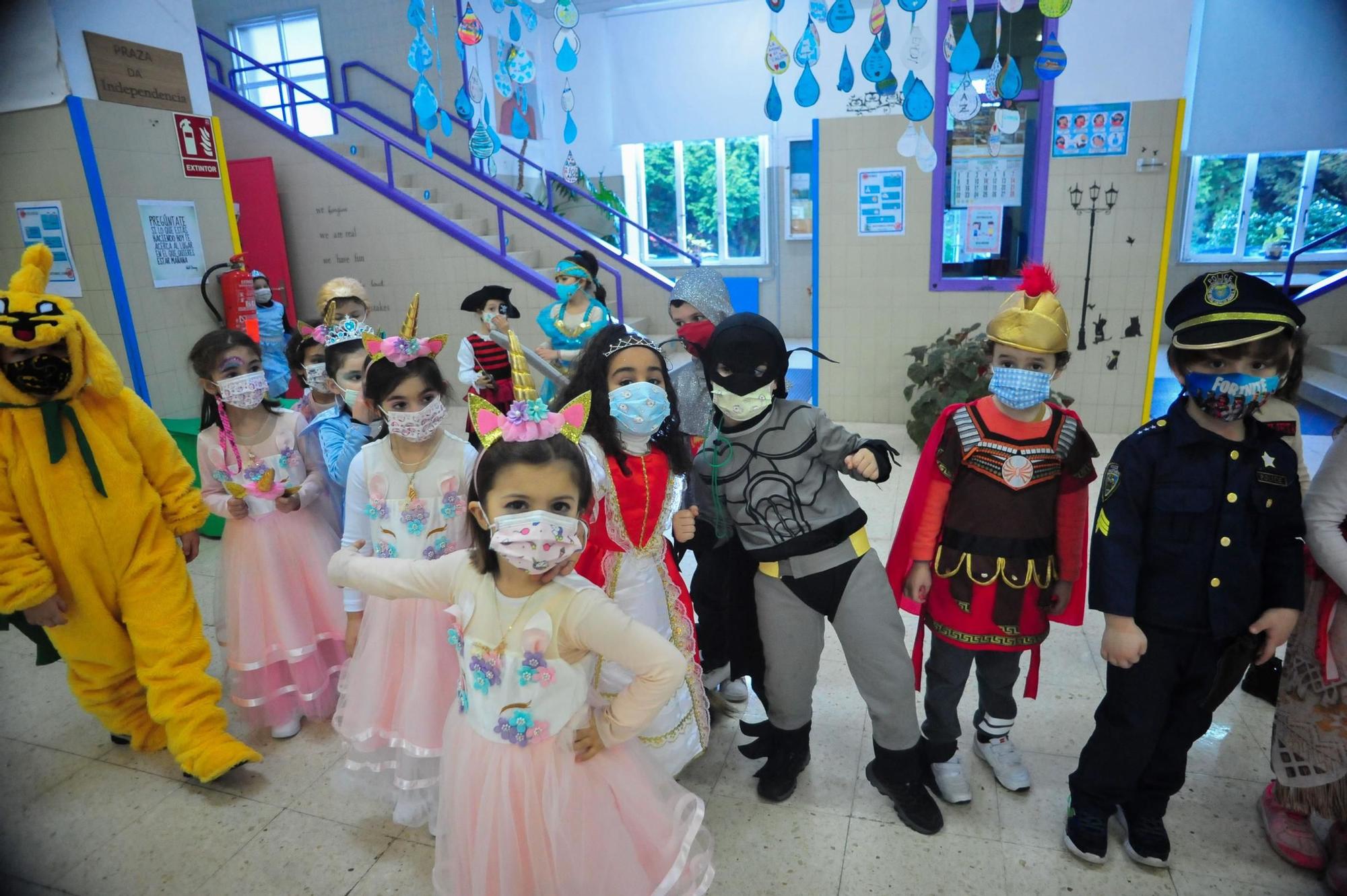 Carnaval infantil en los colegios de Vilagarcía