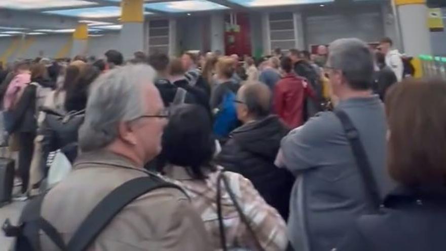 Erneut lange Schlangen an der Sicherheitskontrolle am Flughafen Mallorca
