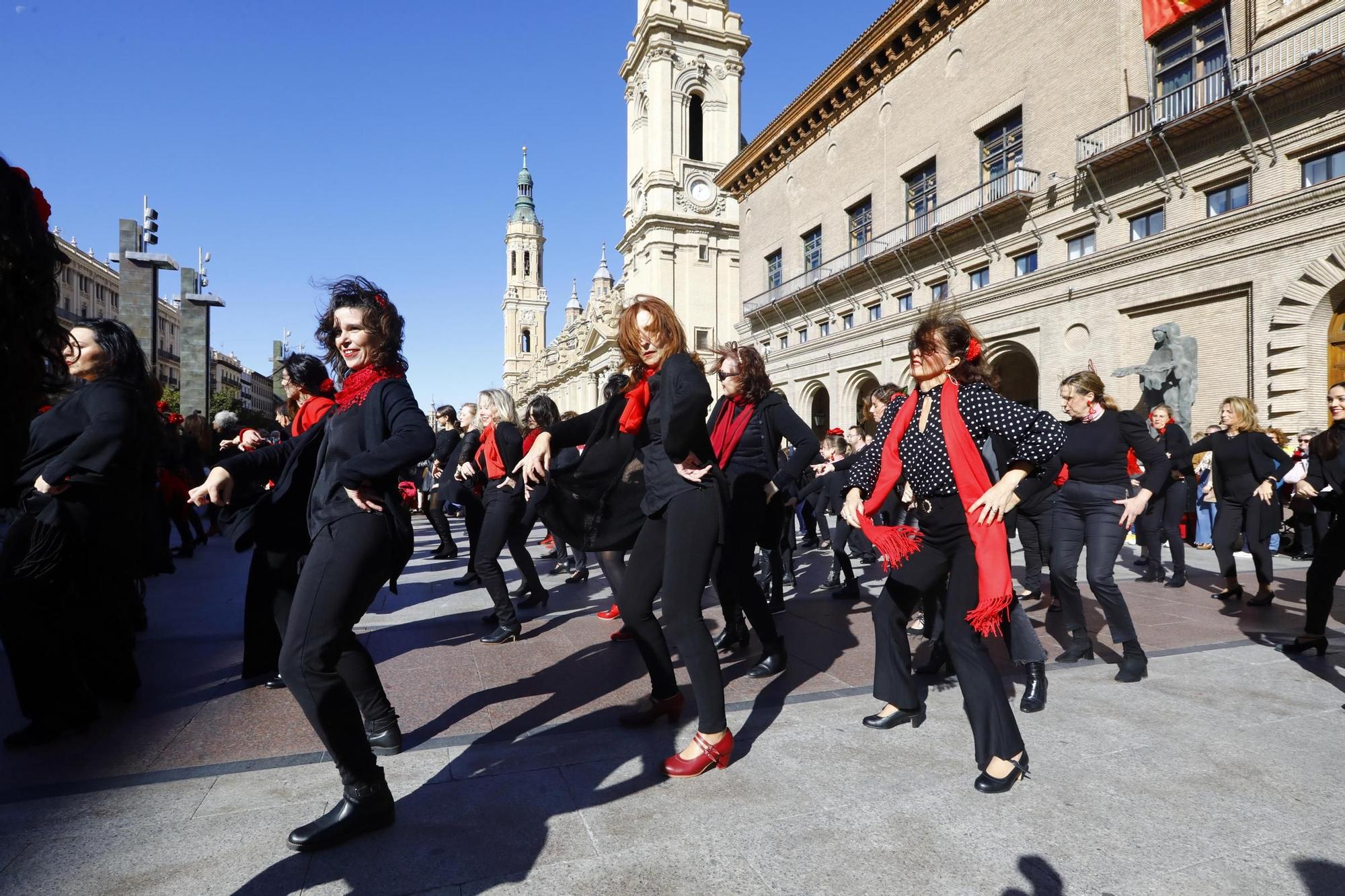 En imágenes | Flashmob jotero en la Plaza del Pilar de Zaragoza