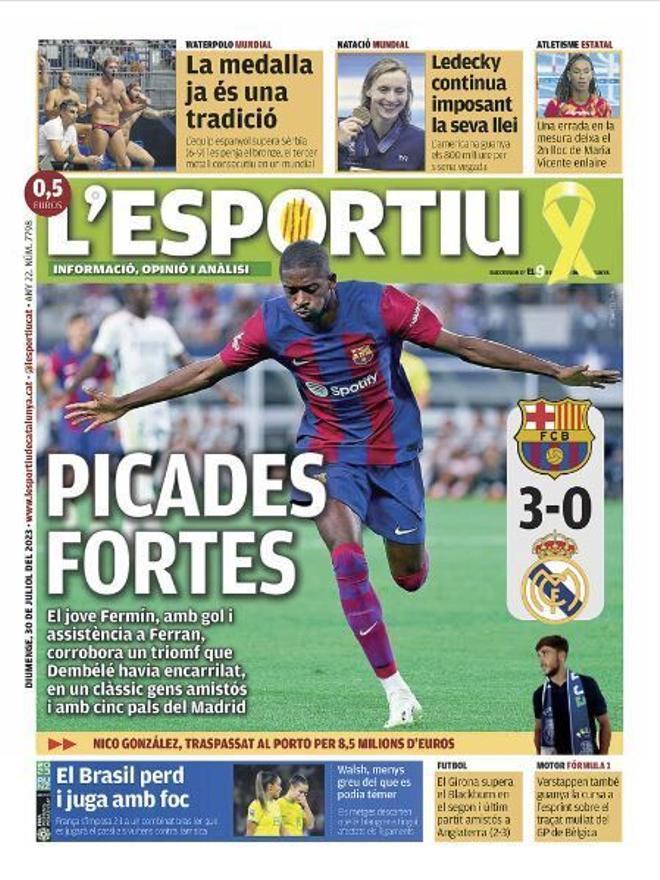 Las portadas de la prensa deportiva de hoy, domingo 30 de julio