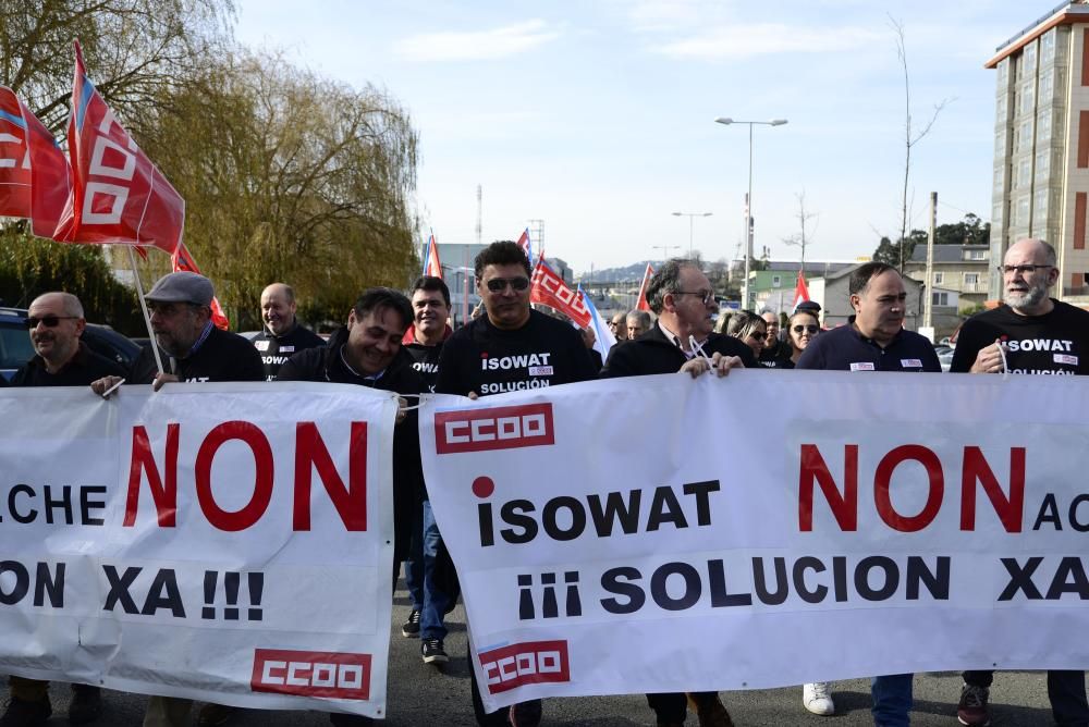 La plantilla de Isowat en A Coruña se enfrenta a la posibilidad de perder su empleo ante la falta de inversores para su empresa, actualmente en concurso de liquidación.