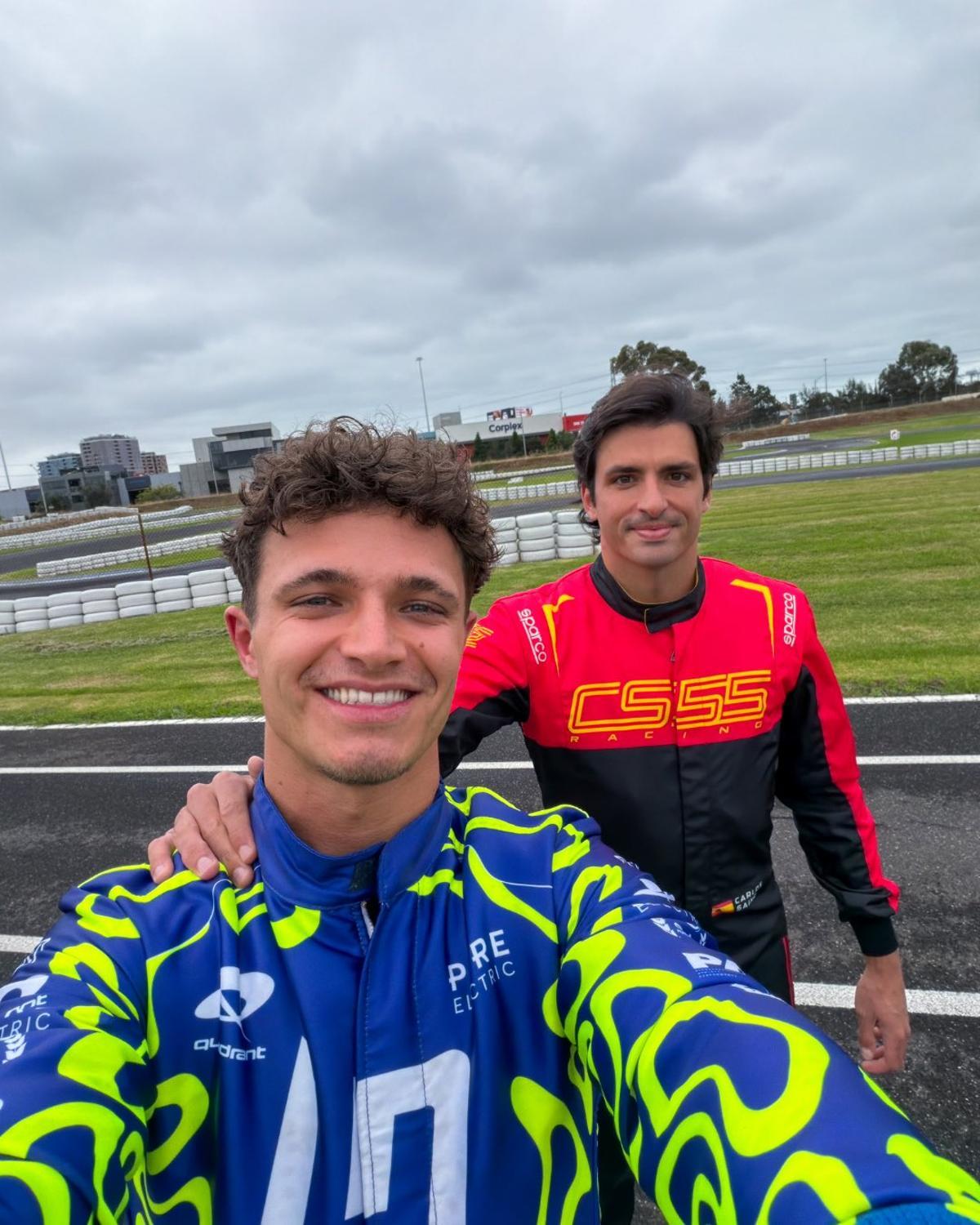 Lando Norris y Carlos Sainz protagonizarán un vídeo de Quadrant