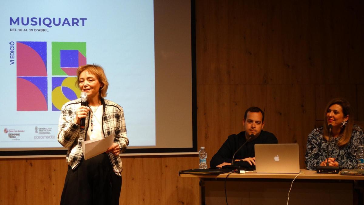La concejala Consue Campos, en la presentación del festival MUSIQUART.