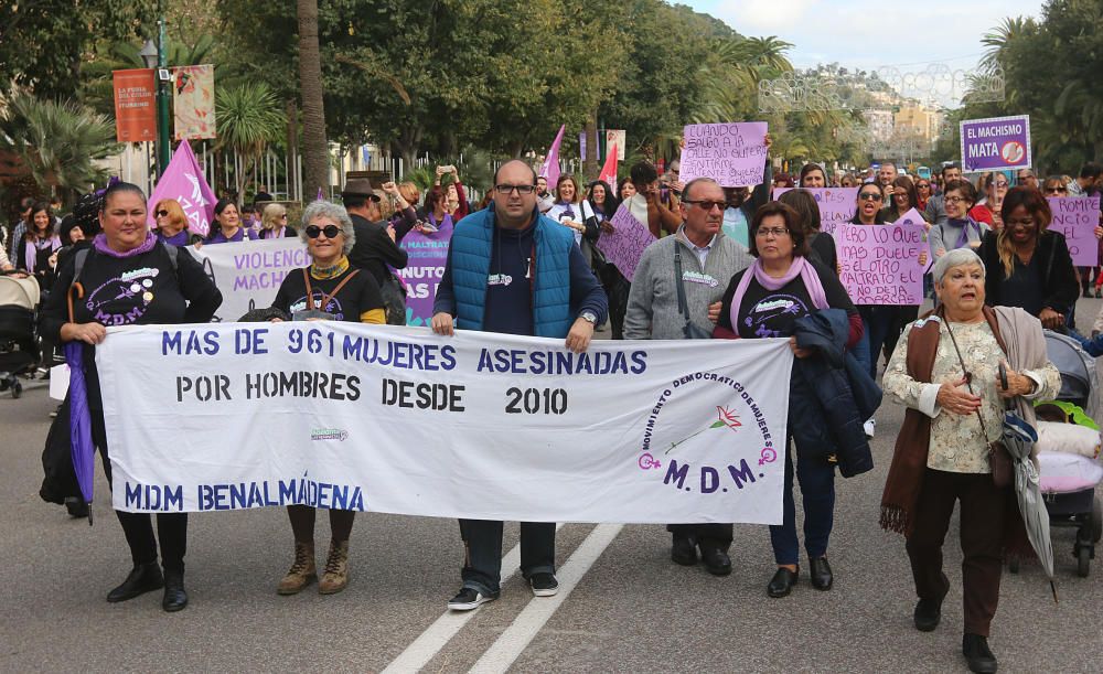 Manifestación contra la violencia de género en Málaga